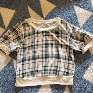 Caution to the wind crop top. Fits s/m